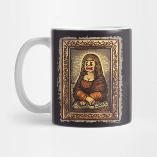 Colorful Mona Lisa in Cartoon Style Mug